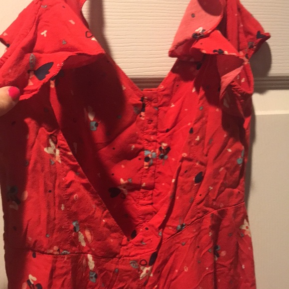 Backless red romper - Picture 2 of 4